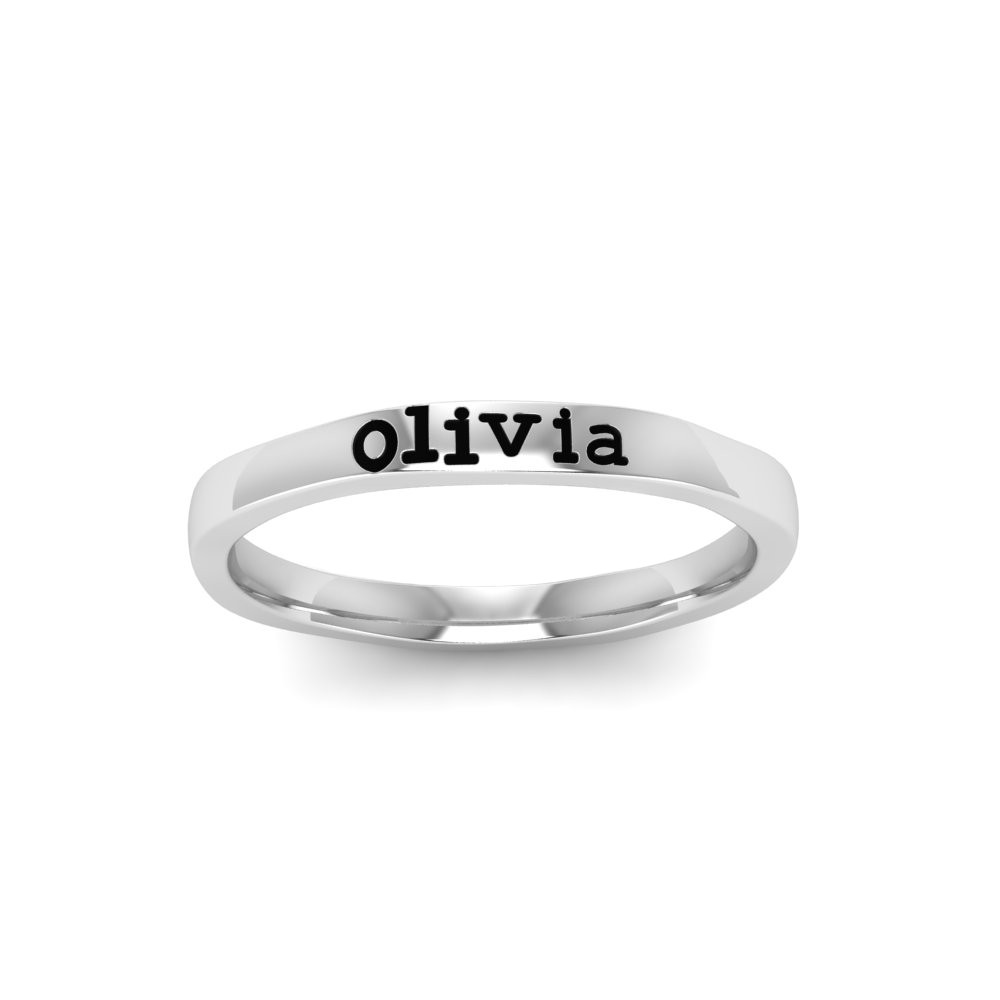 Ring for Women Personalized Ring Text Ring Stackable 