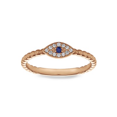 Sapphire Evil Eye Ring