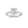 1.80 Ctw Cushion Diamond Hidden Halo Timeless Pavé Engagement Ring