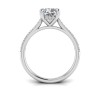 1.80 Ctw Cushion Diamond Hidden Halo Timeless Pavé Engagement Ring