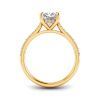 2.30 Ctw Cushion Diamond Hidden Halo Timeless Pavé Engagement Ring