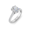 2.30 Ctw Oval Diamond Hidden Halo Timeless Pavé Engagement Ring