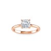 1 Ct Cushion Moissanite Solitaire Engagement Ring