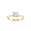 1 Ct Cushion Lab Diamond Solitaire Engagement Ring