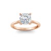 2 Ct Cushion CZ Solitaire Engagement Ring