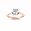 1 Ct Elongated Cushion Lab Diamond Solitaire Engagement Ring