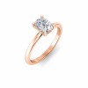 1 Ct Elongated Cushion Lab Diamond Solitaire Engagement Ring