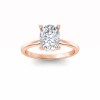 2.5 Ct Elongated Cushion Lab Diamond Solitaire Engagement Ring