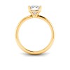 2 Ct Elongated Cushion CZ Solitaire Engagement Ring