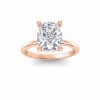 5 Ct Elongated Cushion CZ Solitaire Engagement Ring