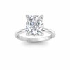 3.5 Ct Elongated Cushion Lab Diamond Solitaire Engagement Ring