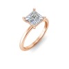 1.5 Ct Princess Lab Diamond Solitaire Engagement Ring