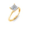 1 Ct Princess Diamond Solitaire Engagement Ring