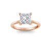 2.5 Ct Princess Moissanite Solitaire Engagement Ring