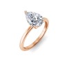 1 Ct Pear Diamond Solitaire Engagement Ring