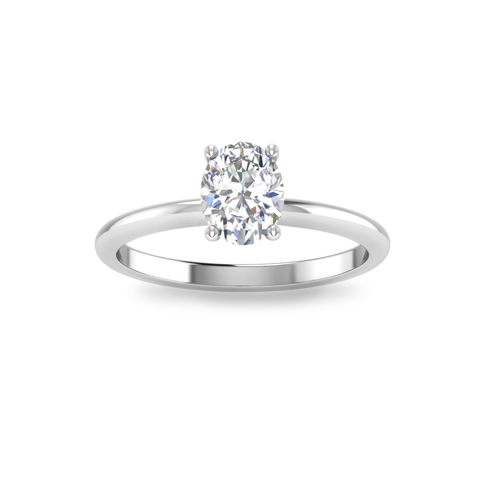 .75 Ct Oval Diamond Solitaire Engagement Ring