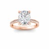 3 Ct Elongated Cushion Moissanite & 0.33 Ctw Diamond Surprise Channel Set Hidden Halo Engagement Ring