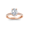 1.33 Ct Oval Natural Diamond Surprise Channel Set Hidden Halo Engagement Ring, GIA Certified