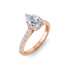 1.92 Ctw Pear Diamond Gala Hidden Halo Engagement Ring