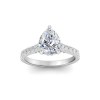 2.42 Ctw Pear Diamond Gala Hidden Halo Engagement Ring