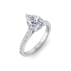 2.42 Ctw Pear Diamond Gala Hidden Halo Engagement Ring