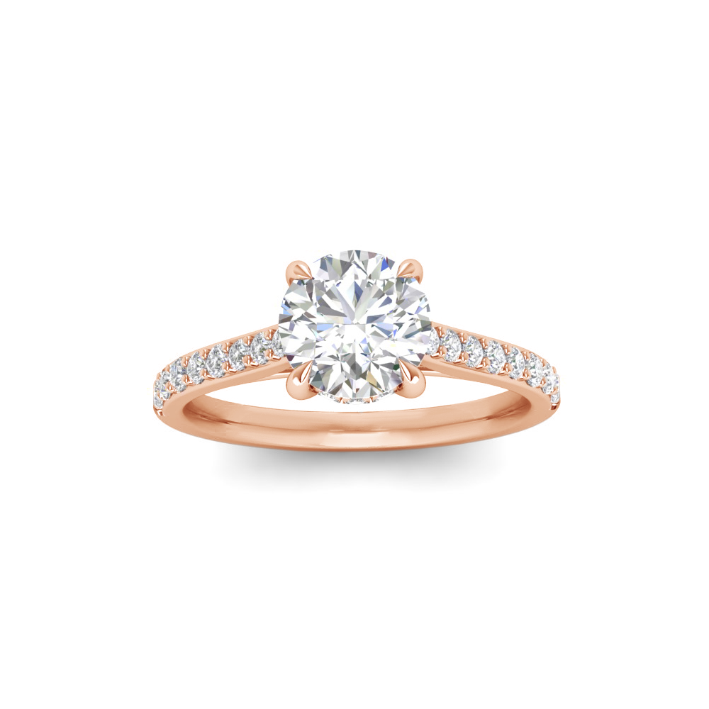 1.92 Ctw Round Diamond Gala Hidden Halo Engagement Ring