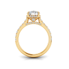 1.42 Ctw Round CZ Gala Hidden Halo Engagement Ring