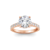 2.92 Ctw Round CZ Gala Hidden Halo Engagement Ring