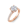 2.92 Ctw Round CZ Gala Hidden Halo Engagement Ring