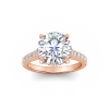 3.42 Ctw Round CZ Gala Hidden Halo Engagement Ring