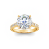 3.42 Ctw Round CZ Gala Hidden Halo Engagement Ring