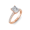 1.92 Ctw Radiant Diamond Gala Hidden Halo Engagement Ring