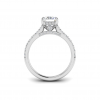 1.92 Ctw Radiant Diamond Gala Hidden Halo Engagement Ring