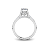 1.42 Ctw Oval Diamond Gala Hidden Halo Engagement Ring