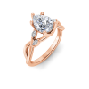 2.16 Ctw Pear Diamond & Marquise Vine Engagement Ring