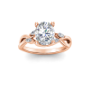 1.16 Ctw Oval CZ Vine Engagement Ring