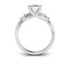 2.16 Ctw Oval Diamond & Marquise Vine Engagement Ring