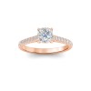 1.77 Ctw Cushion Diamond Surprise Pavé Cathedral Engagement Ring