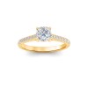 1.77 Ctw Cushion Diamond Surprise Pavé Cathedral Engagement Ring