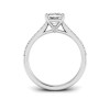 1.77 Ctw Princess CZ Surprise Pavé Cathedral Engagement Ring