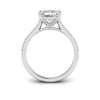 2.27 Ctw Princess Diamond Surprise Pavé Cathedral Engagement Ring