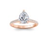 2.27 Ctw Pear Diamond Surprise Pavé Cathedral Engagement Ring