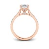 2.27 Ctw Pear Diamond Surprise Pavé Cathedral Engagement Ring