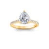 2.27 Ctw Pear Diamond Surprise Pavé Cathedral Engagement Ring