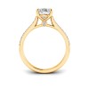 2.27 Ctw Pear Diamond Surprise Pavé Cathedral Engagement Ring