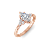 1.68 Ctw Marquise Diamond Trio Cluster Engagement Ring