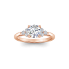 1.68 Ctw Round CZ Trio Cluster Engagement Ring