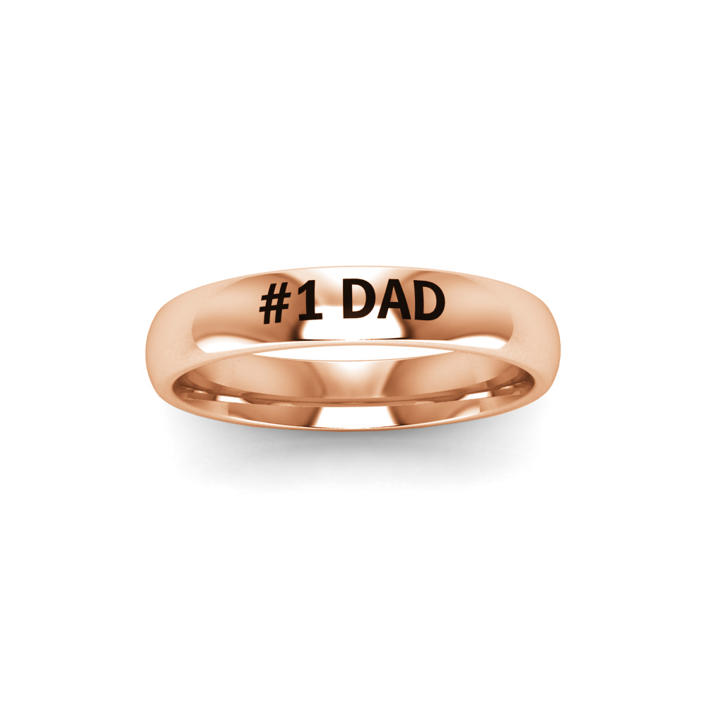 #1 Dad Men's Ring