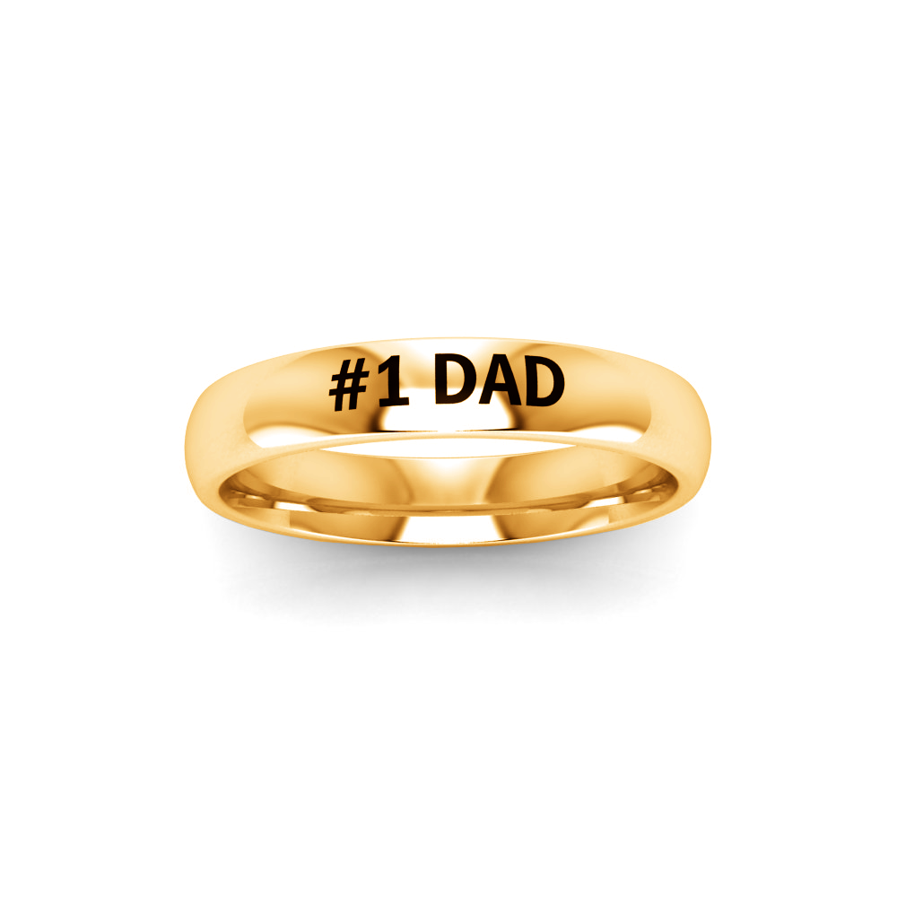 #1 Dad Men's Ring