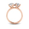 4 Ctw Double Pear Moissanite Toi et Moi Two Stone Ring